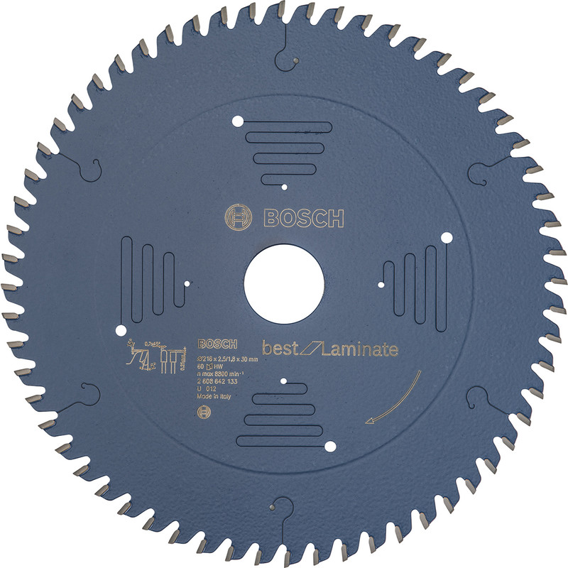 Bosch cirkelzaagblad Best for Laminate 216x30x2,5mm 60T