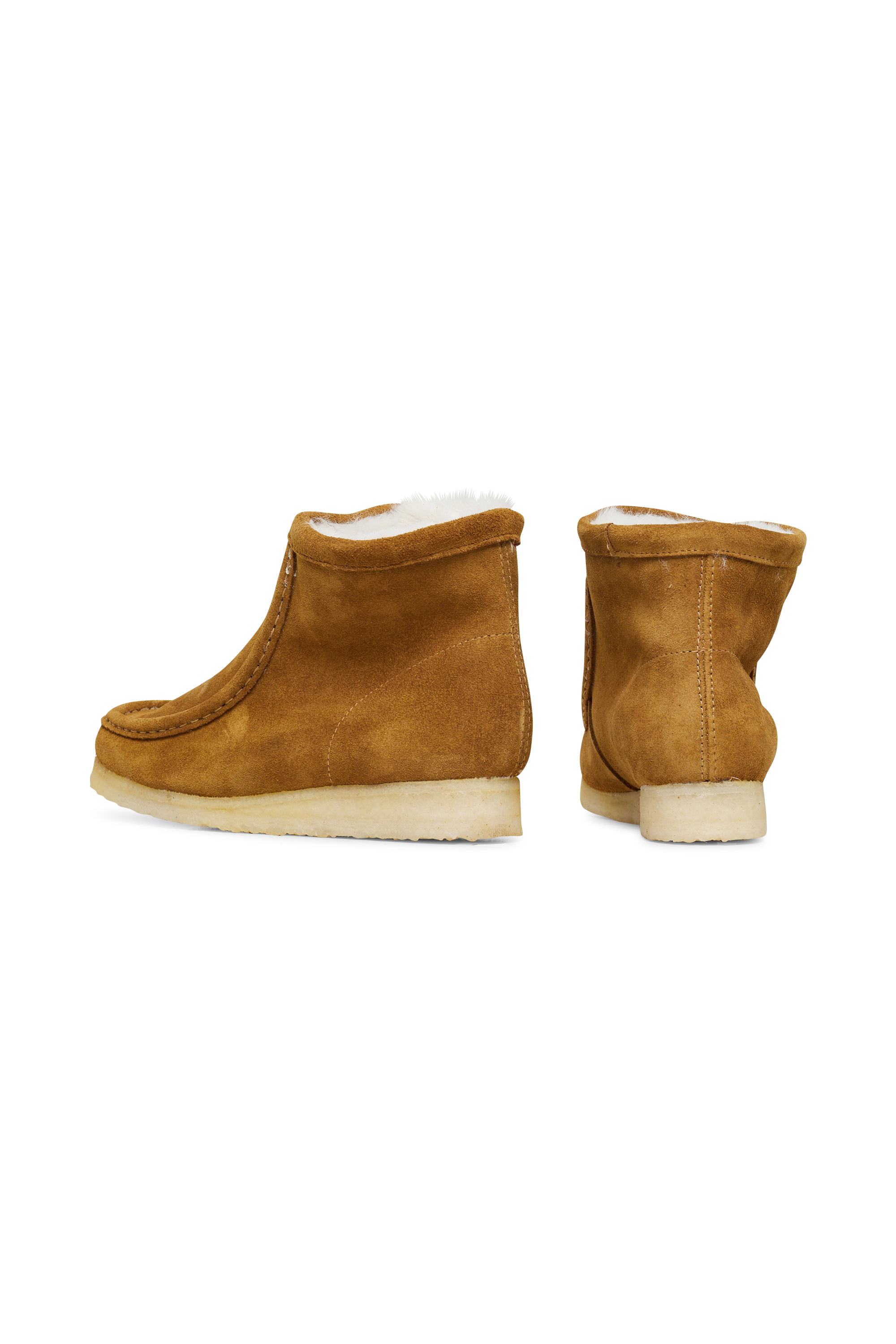 CLARKS ORIGINALS Bottines Wallabee Hi Beige