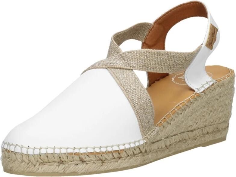 Toni Pons Tossa Dames Espadrilles Blanc Wit Leer TOSSAblanc