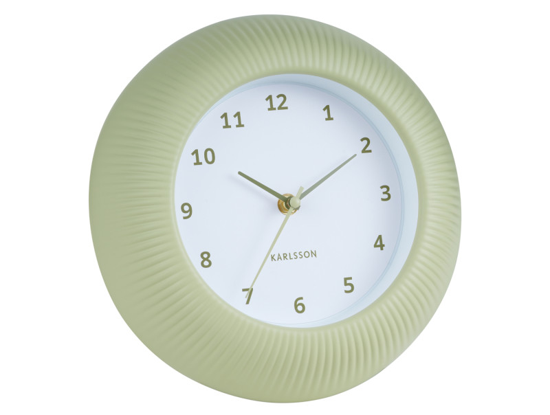 Wall Clock Tender Rib KA6048BL Misty blue