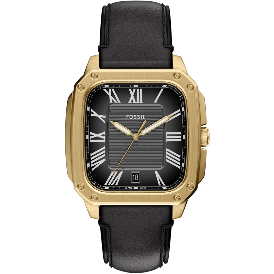 Fossil Crosby Date Goldig / Schwarz