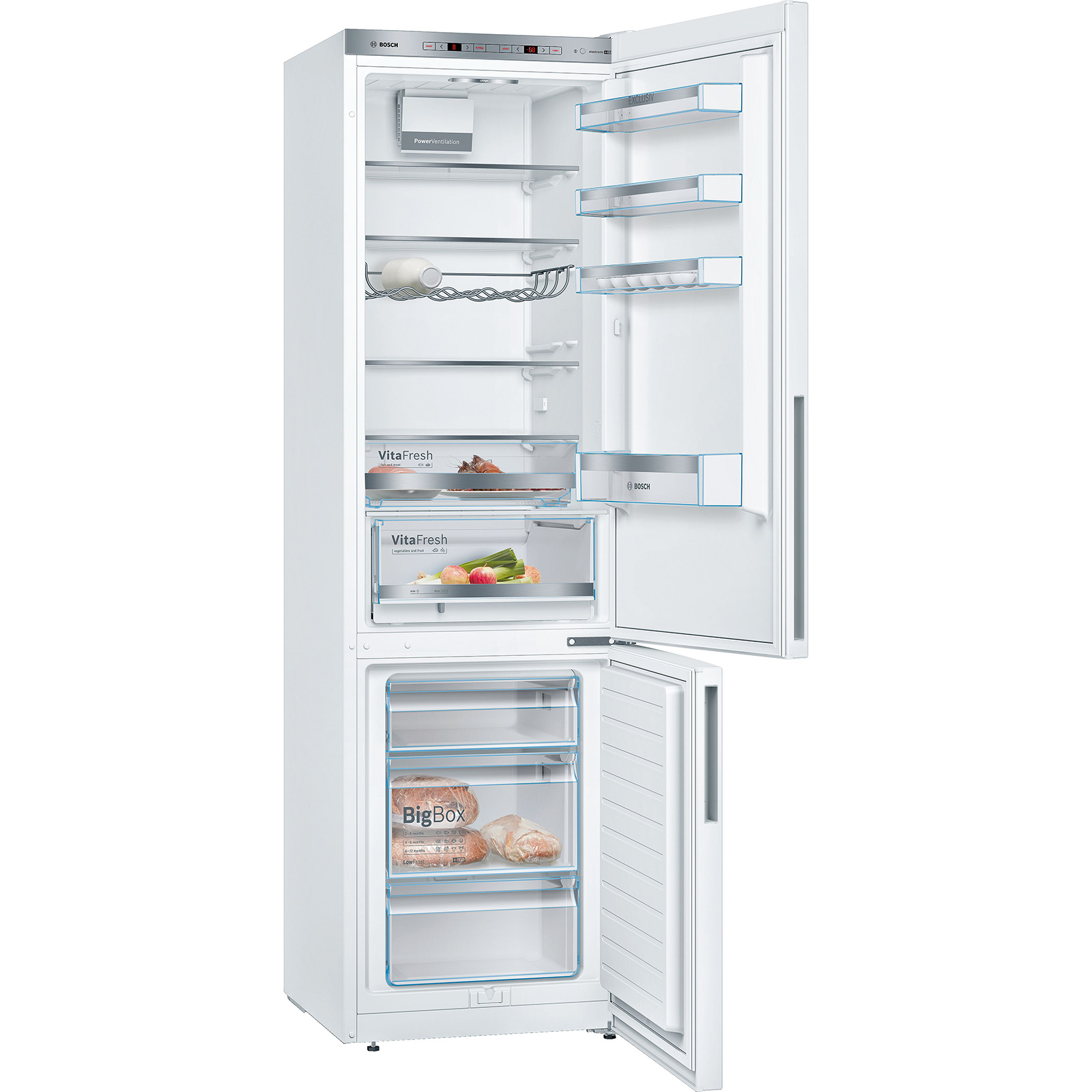 BOSCH Kühl-Gefrierkombination KGE39AWCA - weiß - C