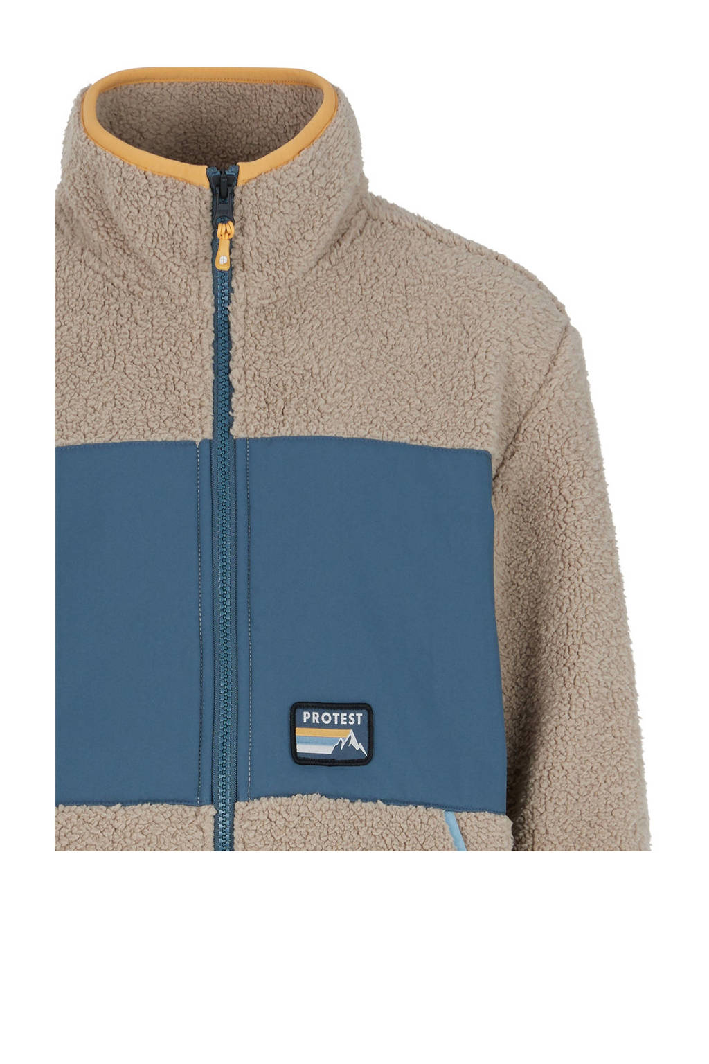 Protest outdoorvest Bartis Jr beige/blauw