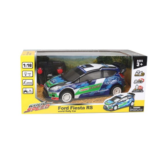 Voiture Ford Fiesta world rally radiocommandée 1/16