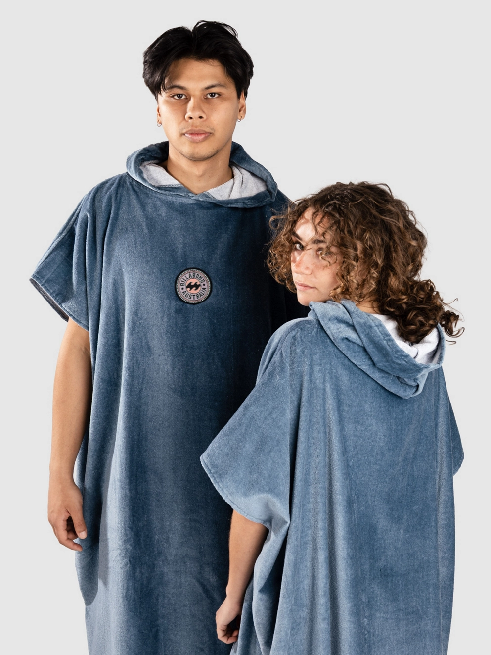 Billabong Mens Hooded Surf Poncho glacier blue
