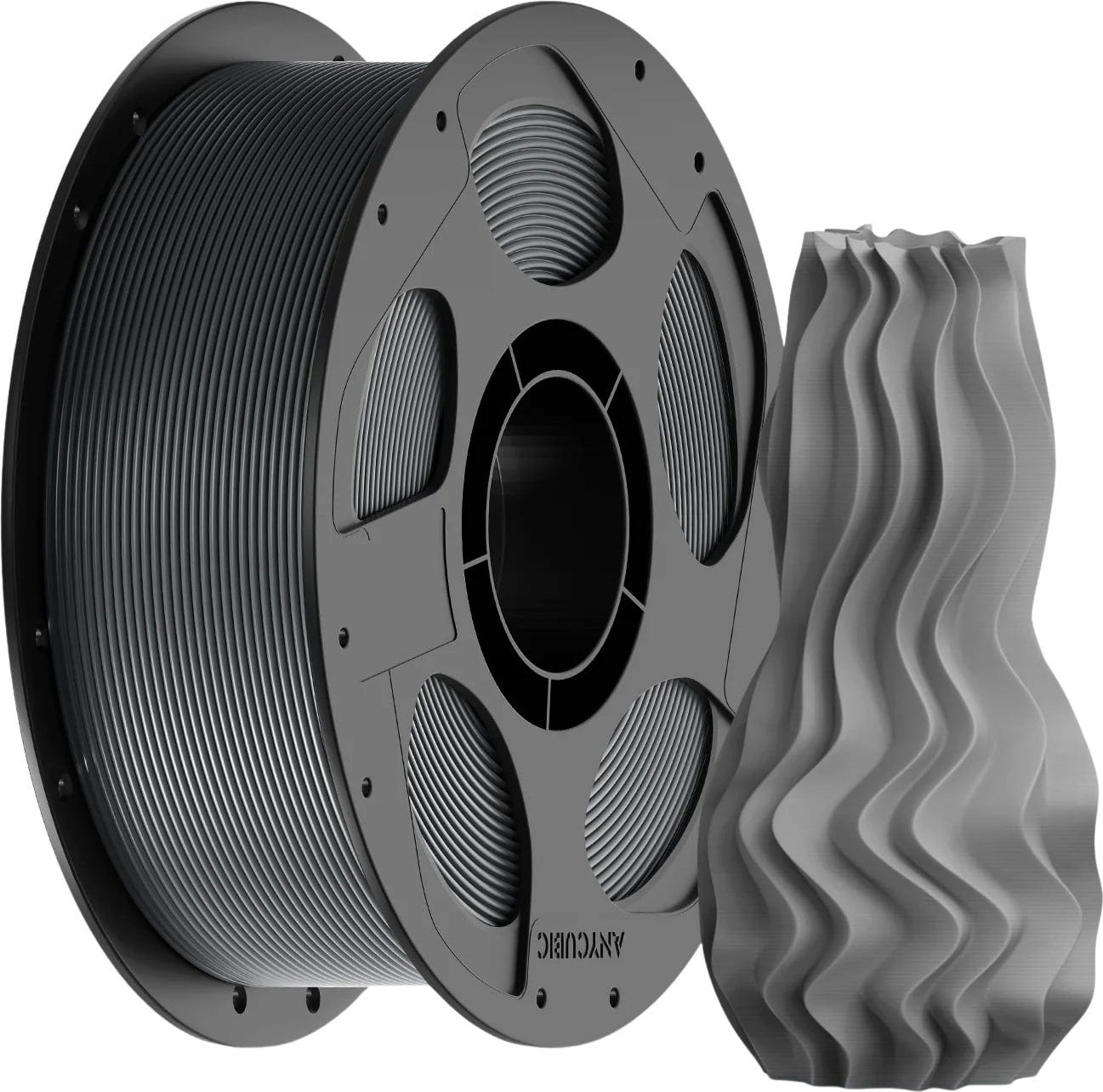 Anycubic  PLA Basic Texture Grey, 1,75 mm / 1000 g    Leicht zu druckendes PLA in Texture Grey