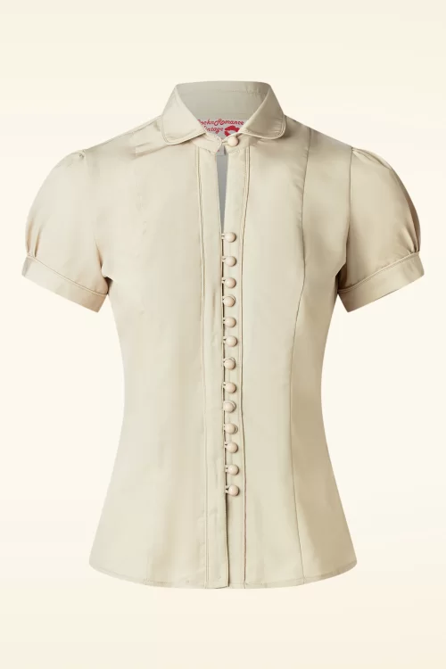 Rock N Romance Margot blouse in stone