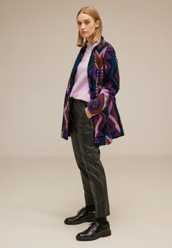Blazer mit Ikat Muster - atlantic blue