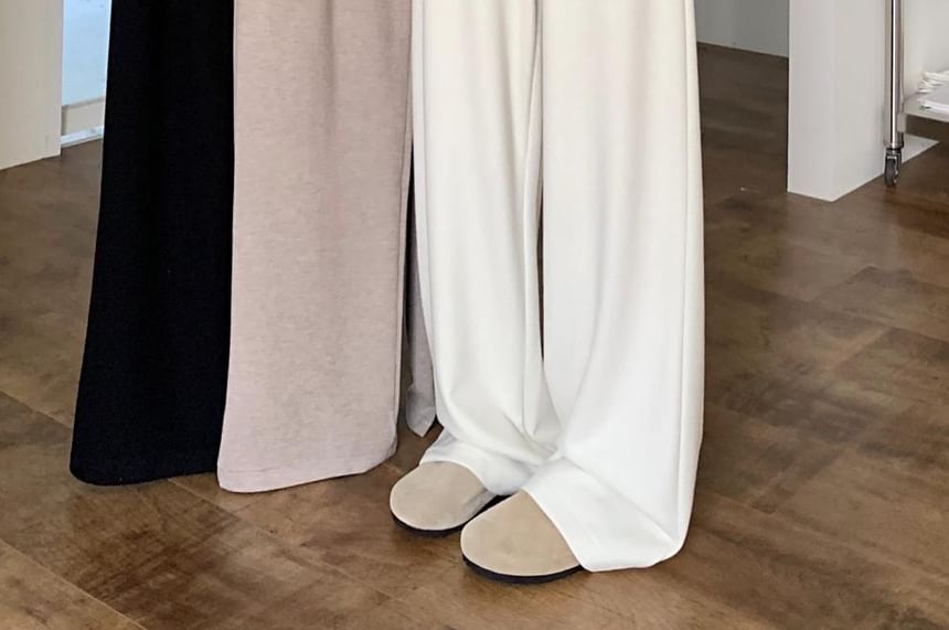 Ashlee - Corduroy broek met hoge taille en wijde pijpen