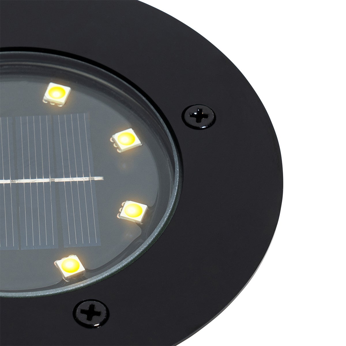 Moderne zwarte vloerspot inclusief LED, IP65, op zonne-energie - Terry