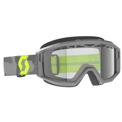 Masque cross Scott Primal Enduro - light grey/neon yellow clear 2024 - Gris / Jaune