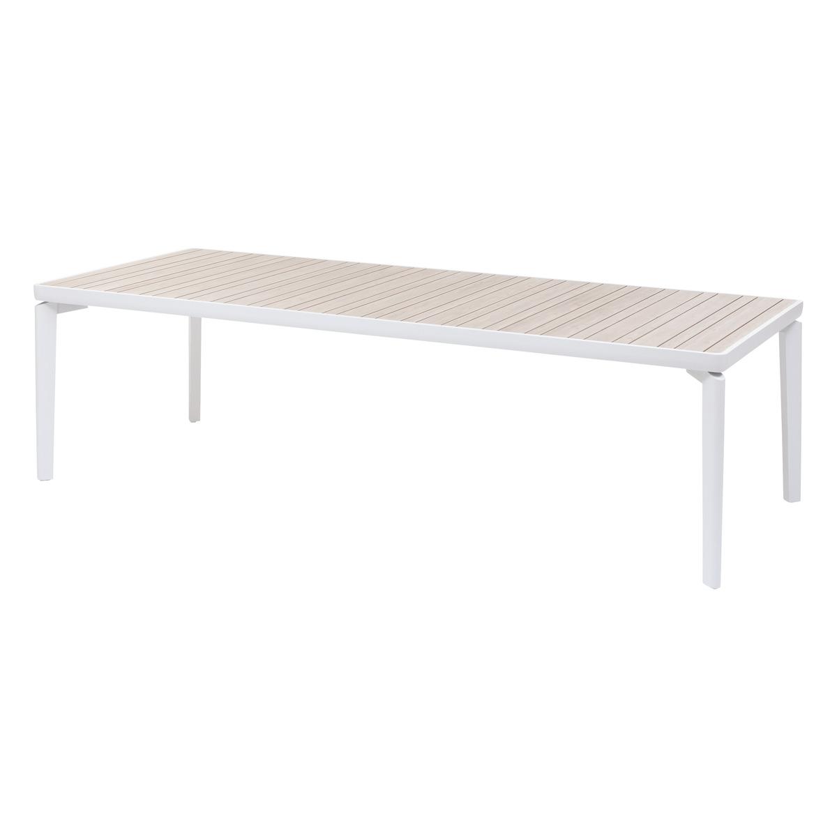 TABLE FIXE IBAIA LIN BLANC 10 PLACES
