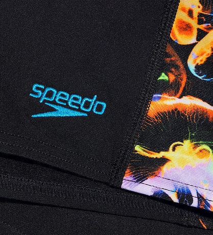 Speedo Bådebukser - Digital Panel Aquashorts - Sort/Orange