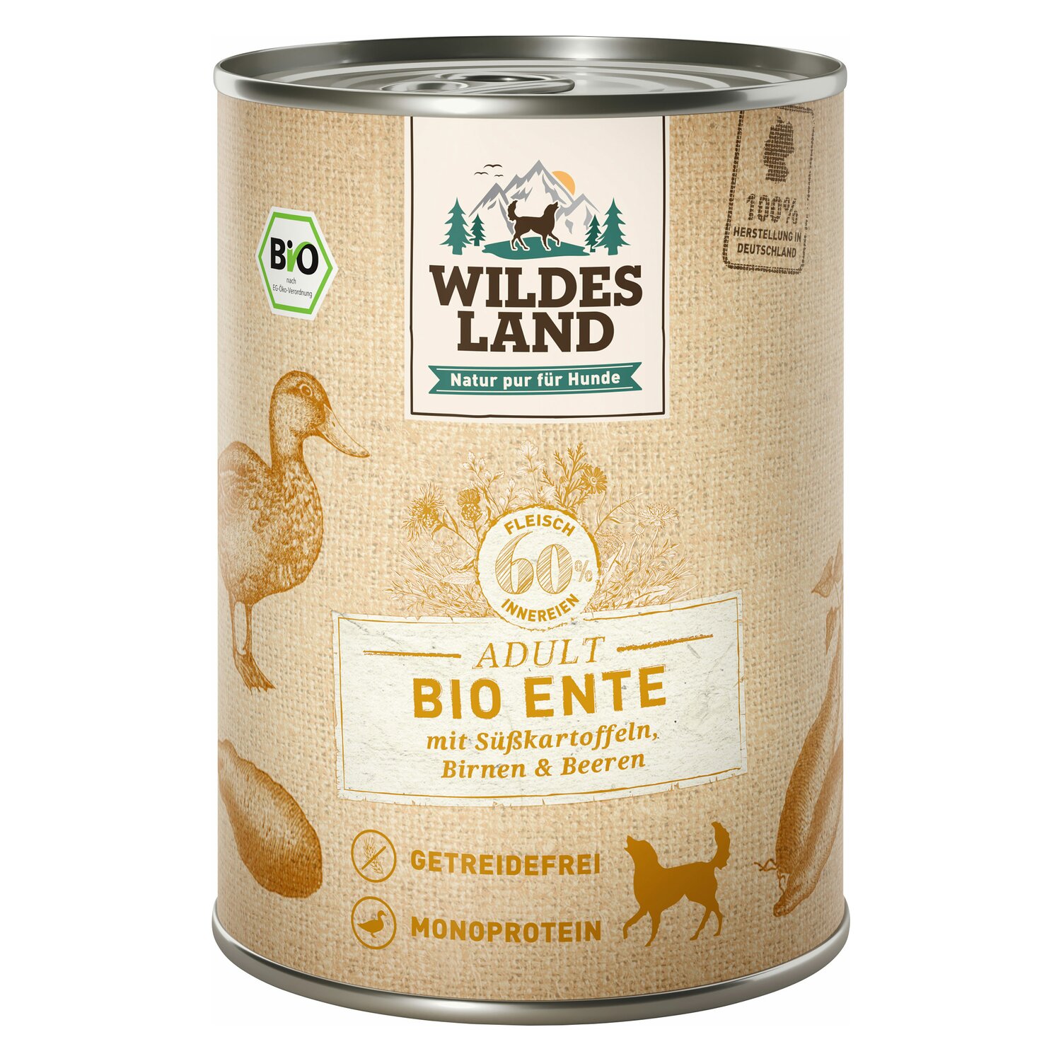 WILDES LAND Nassfutter Bio Adult - Rind