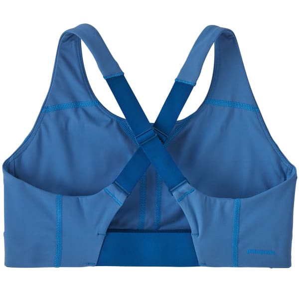 Brassière trail PATAGONIA W'S SHADOWLITE MID IMPACT ADJUSTABLE BRA VESSEL BLUE