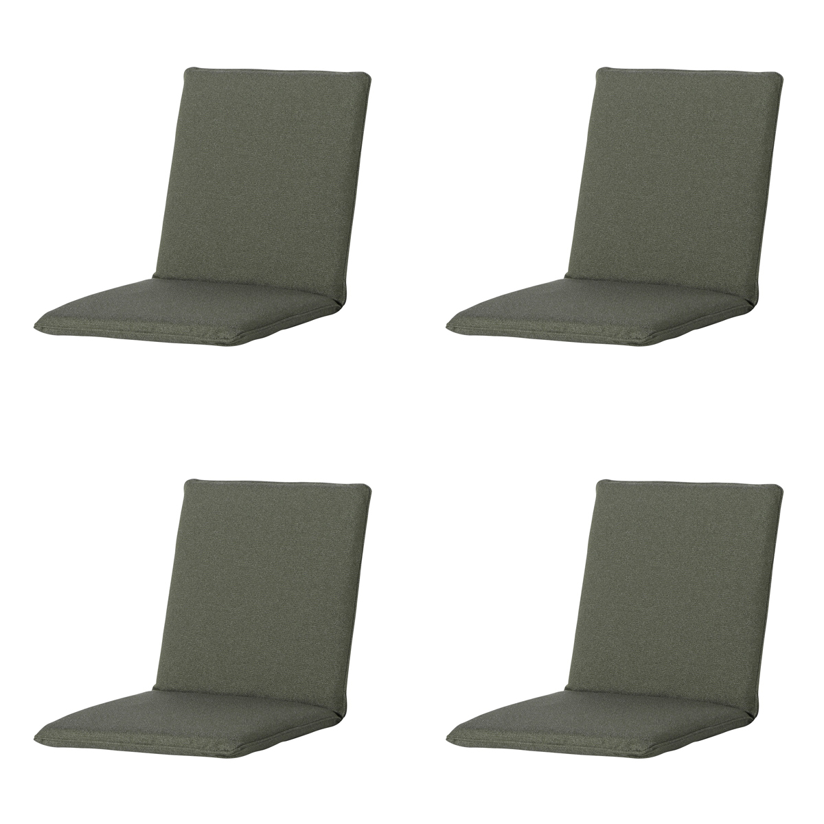 Madison Manchester green Stapelstoelkussen - Set van 4