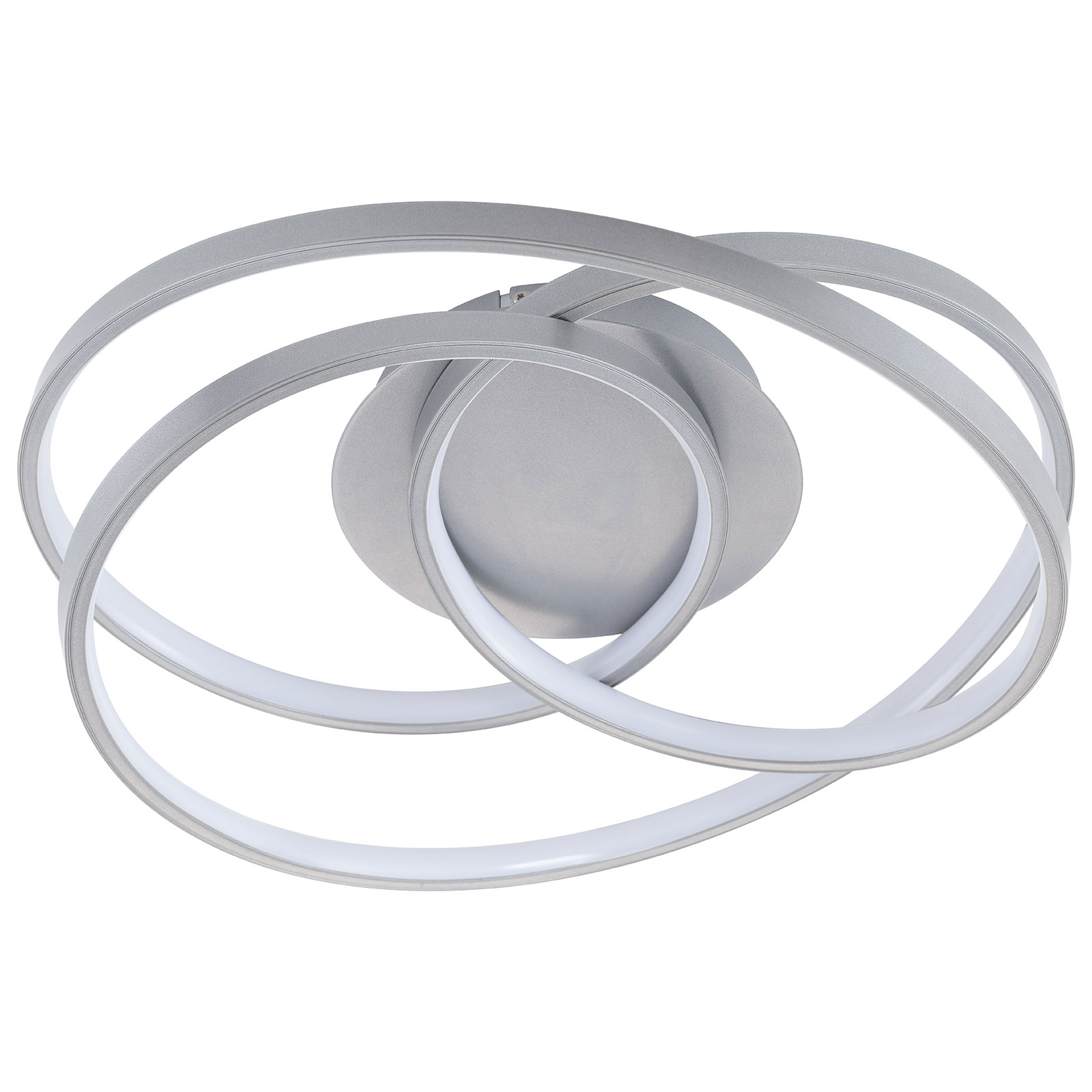 LAMPURA LED-Deckenleuchte - grau - Ø 39,5 cm