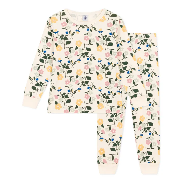 Petit Bateau Ensemble Pyjama Mama Fleurs | Beige