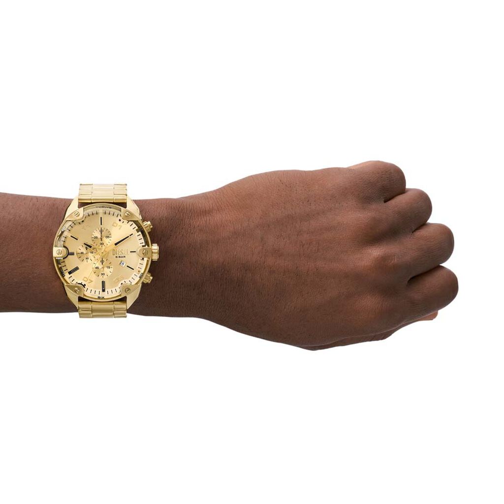 Montre Diesel Spiked Doré