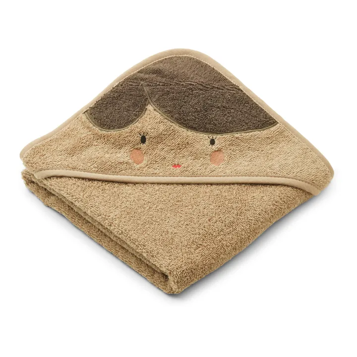 Liewood Cape de bain Albert en coton bio | Brun