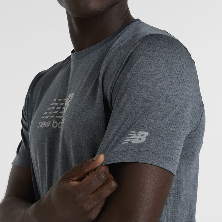 New Balance Athletics Reflective Graphic T-shirt Grøn