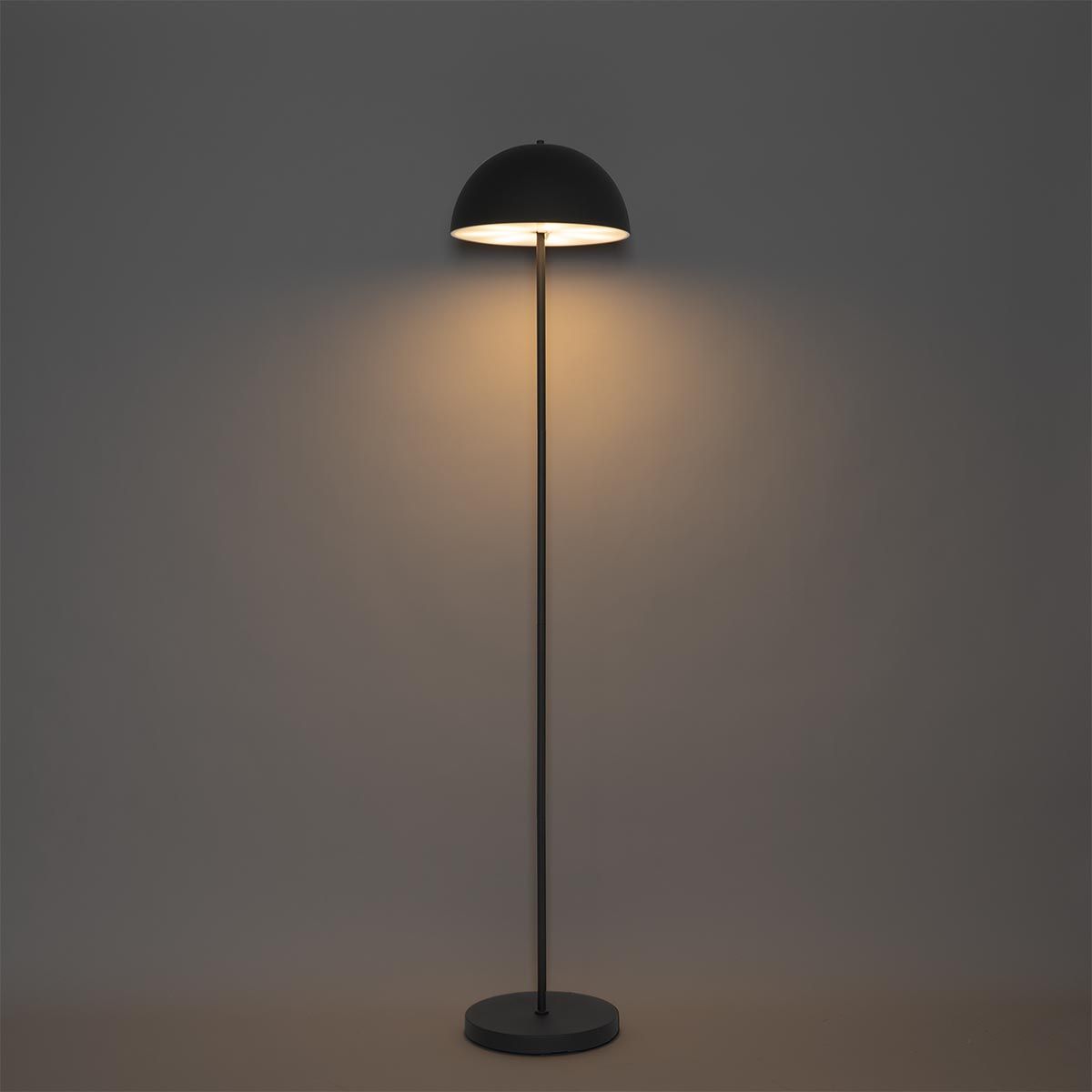 Buiten vloerlamp mushroom zwart oplaadbaar 3-staps dimbaar - Keira
