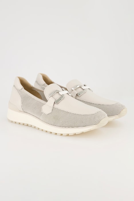 Caprice Leder-Sneaker, Wechselfußbett, Weite G