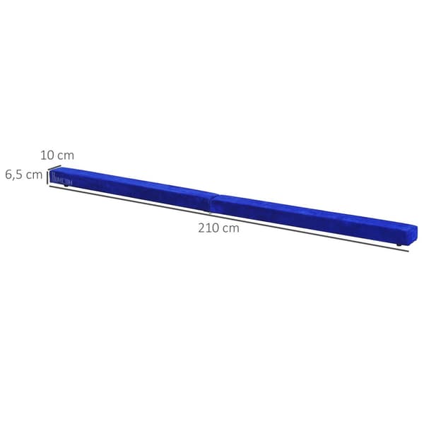 Balansebjelke Gymnastikkbjelke Innendørs/Utendørs, Sammenleggbar, Balansebjelke, Opptil 120 Kg, Blå, 210 Cm