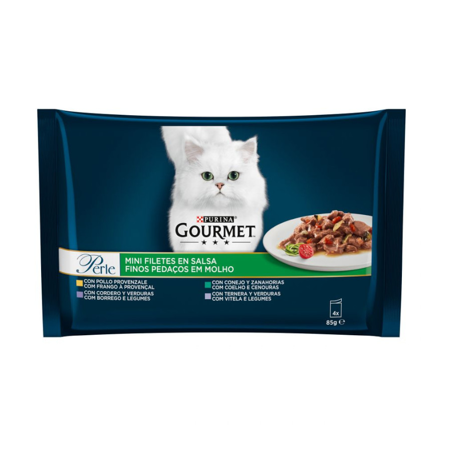 Filés de carne bovina gourmet Perle com legumes ao molho - Pacote múltiplo