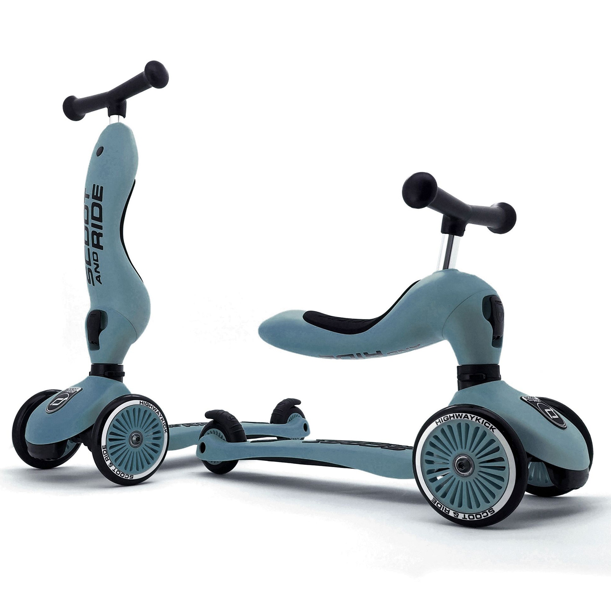 Scoot and Ride Highwaykick 1 loopfiets en step blauw - shop nu - Prénatal