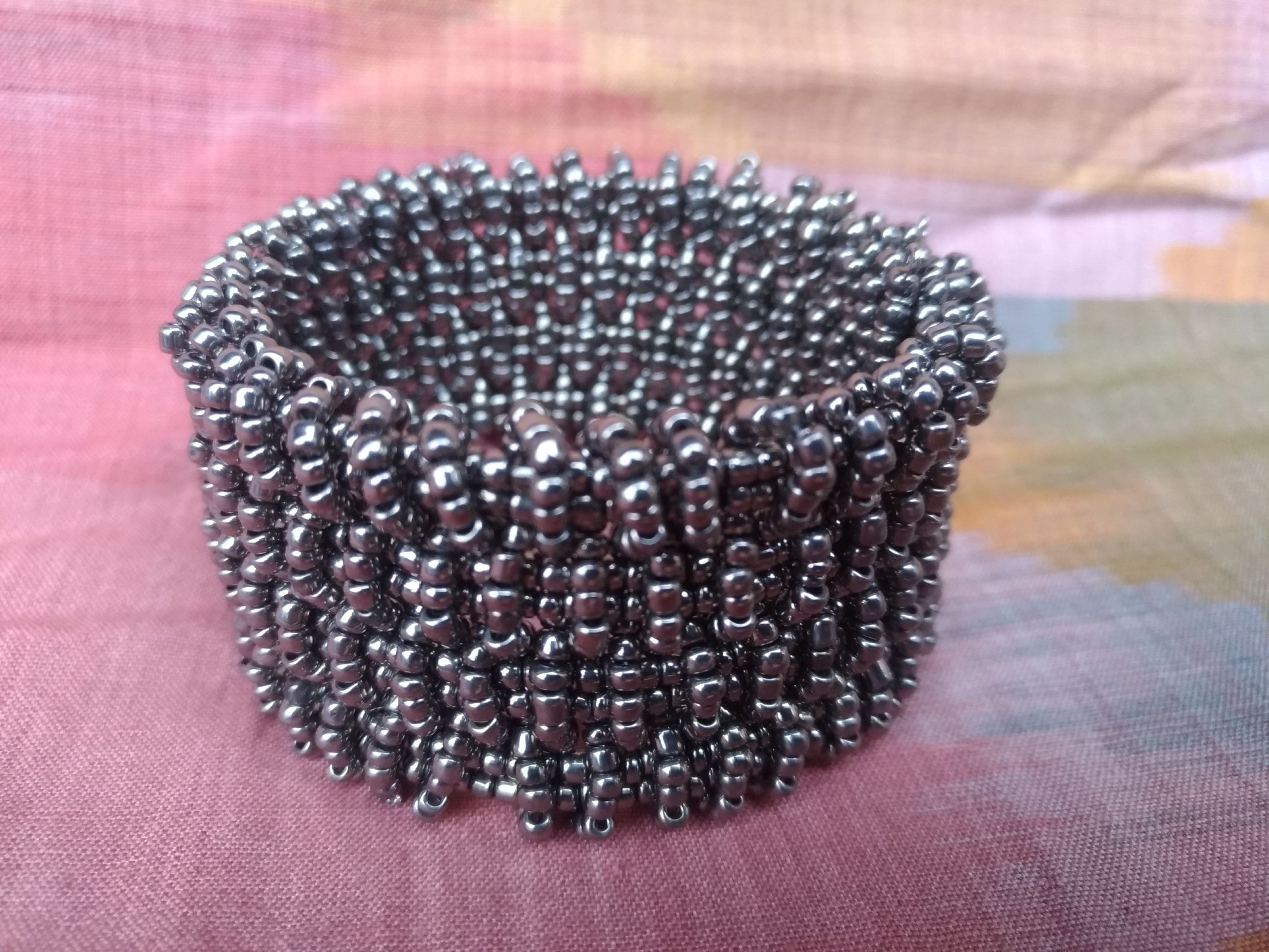 Armband 'Schiefer', Acryl, silber, L 9 cm, B 4 cm, H 2 cm günstig bestellen