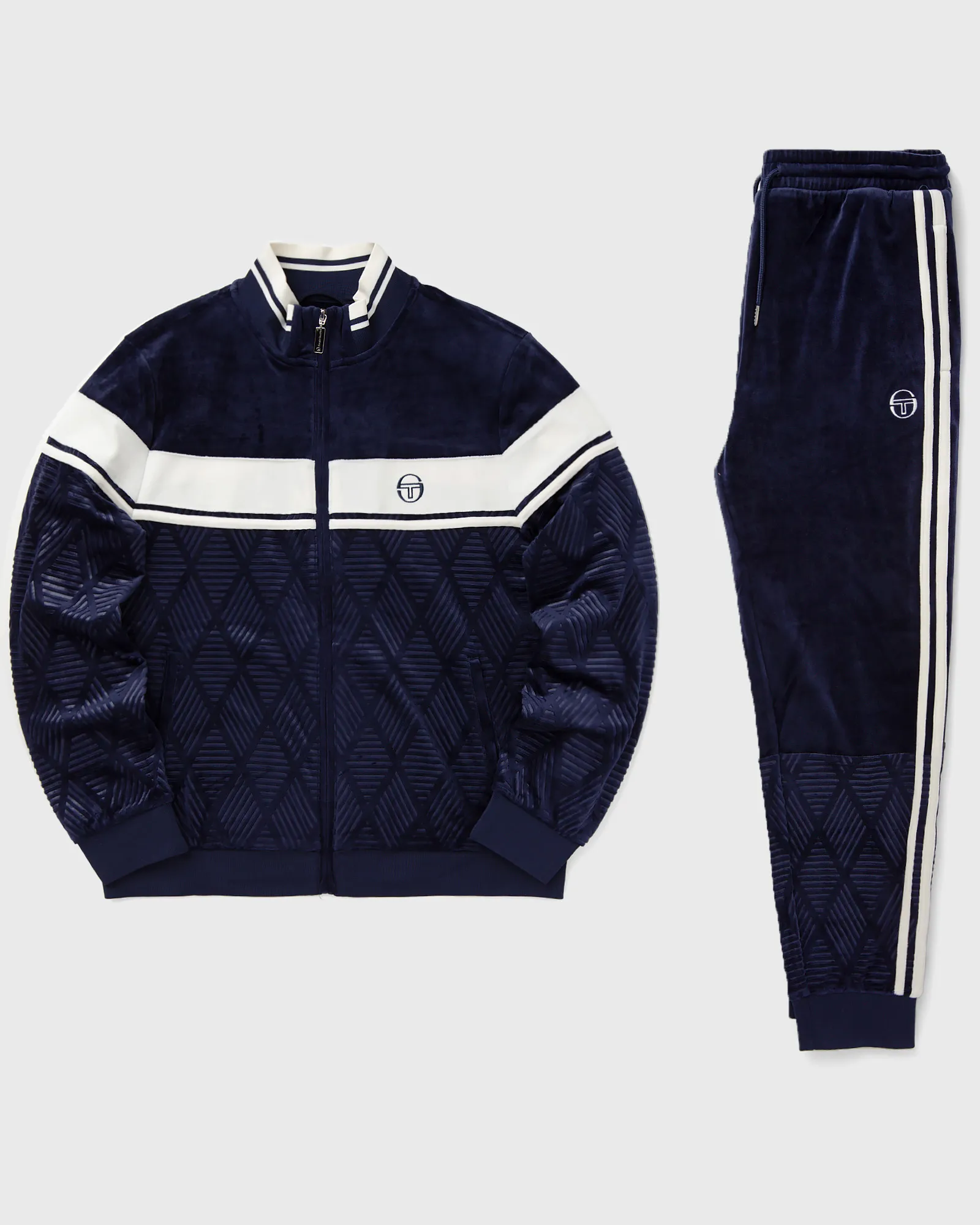Sergio Tacchini DEBOSSED DAMARINDO VELOUR TRACKSUIT