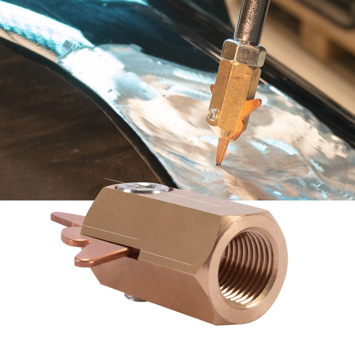 STAHLWERK Elektrodehouder voor deukentrekkers, deukentrekkers, slimme reparatieaccessoires