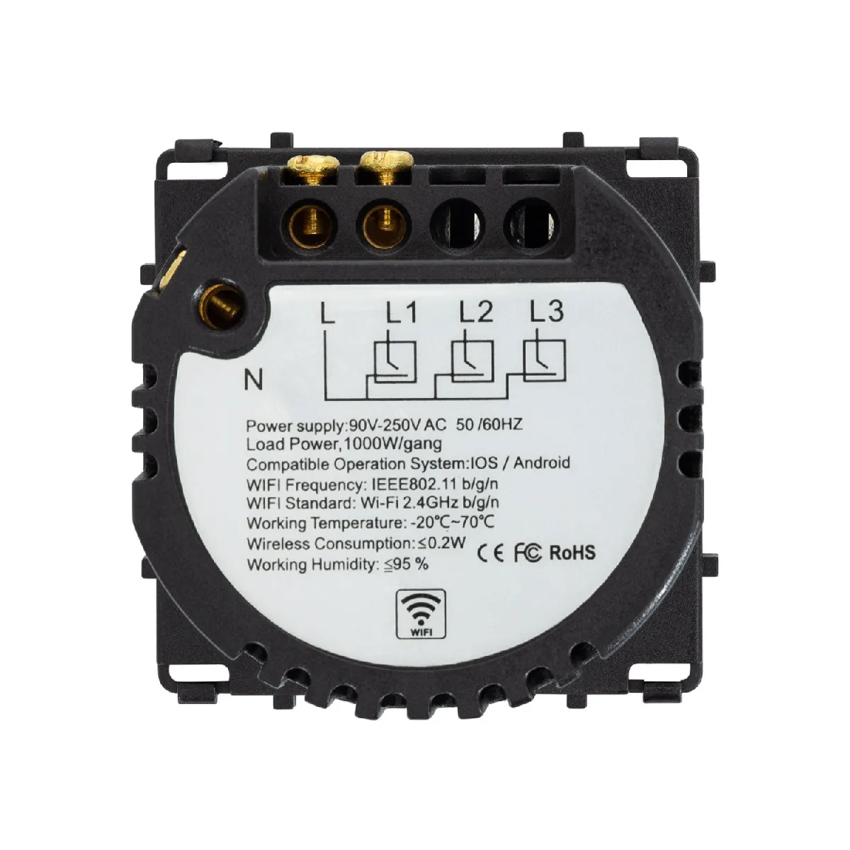 Ledkia Modern WiFi - Noir
