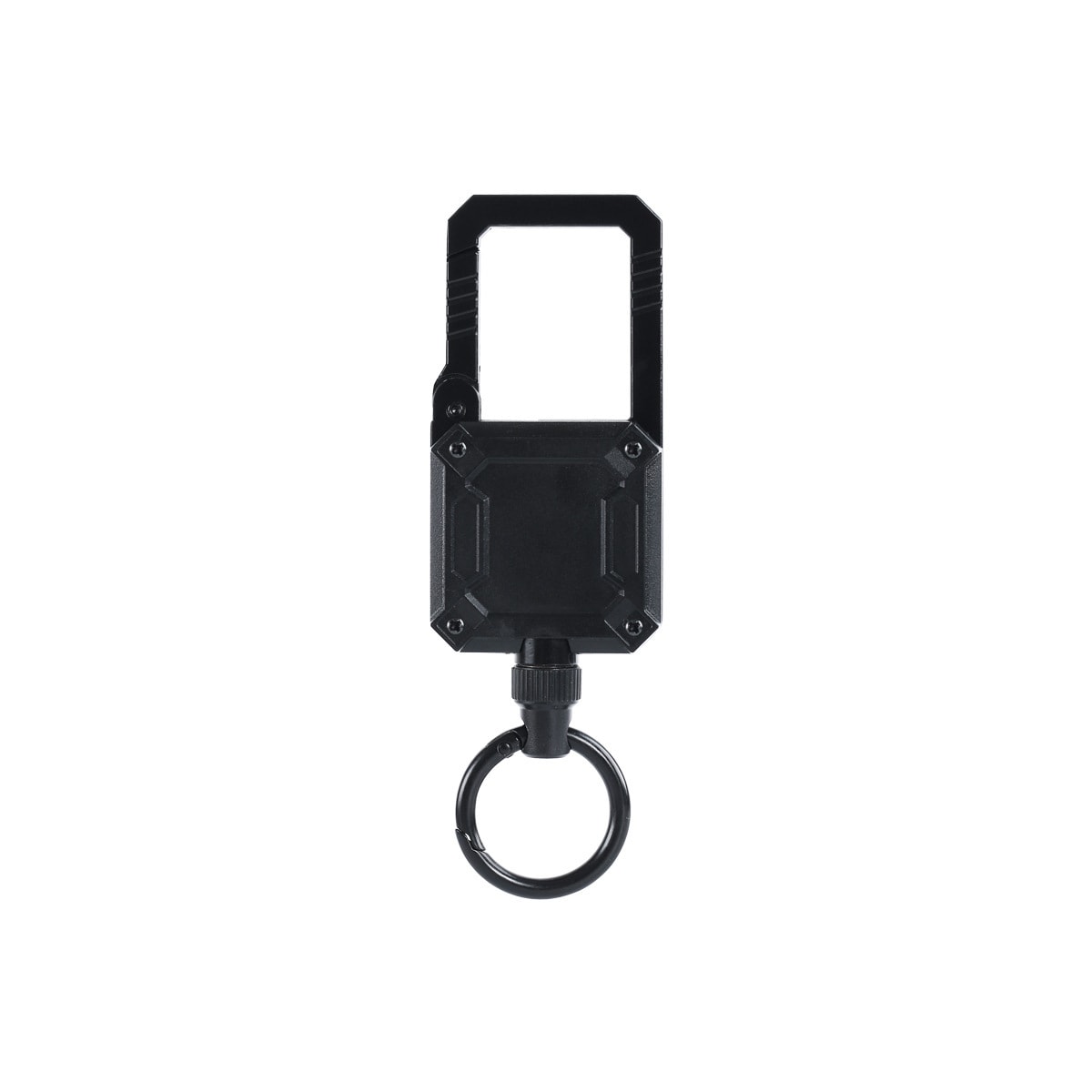 Plus Size Multifunksjonell magnetisk uttrekkbar nøkkelring 2-pack Sort