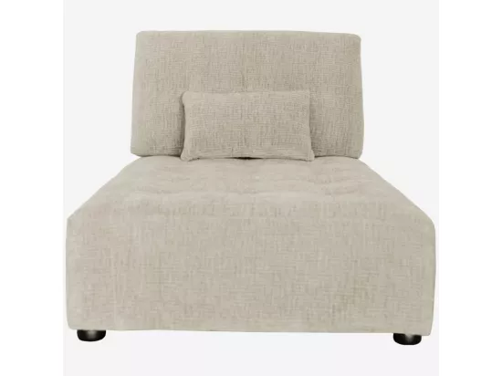 HABITAT - Méridienne en tissu texturé - Grège - Reiko