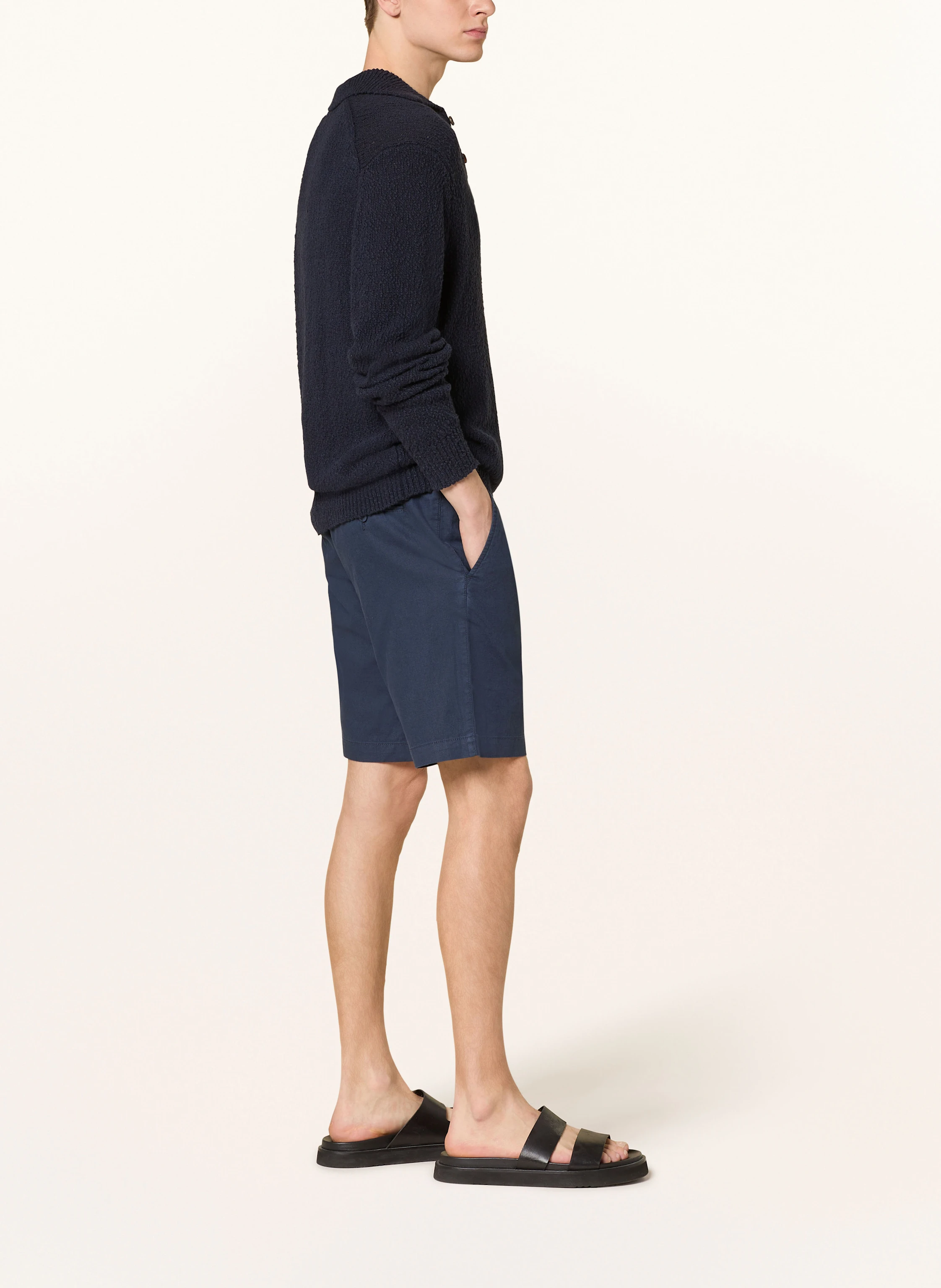 PAUL Shorts Comfort Fit mit Leinen