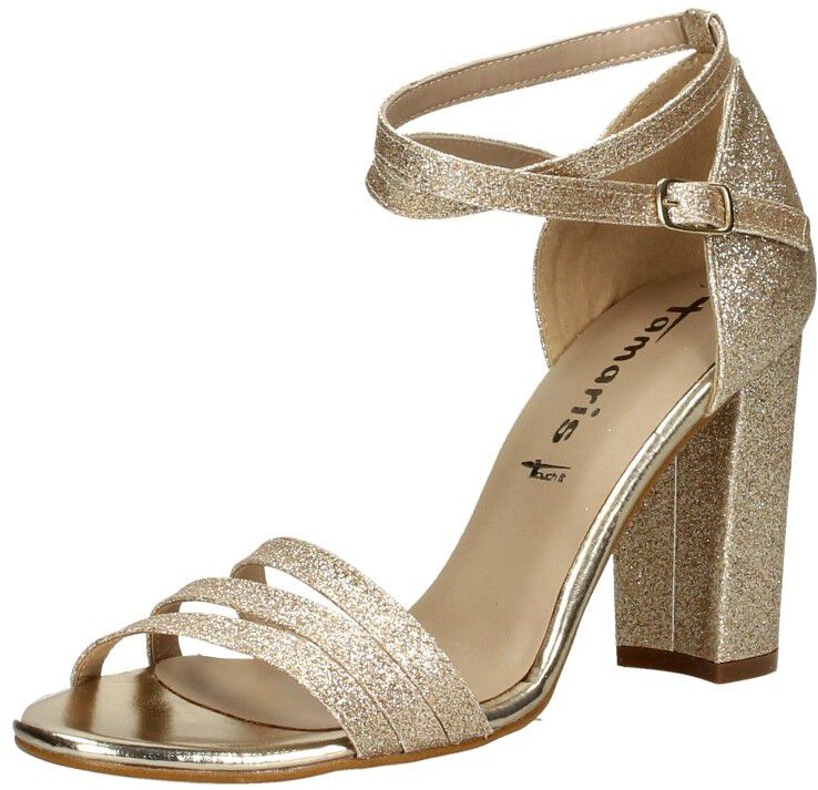 Tamaris Sandalen Hak goudkleur