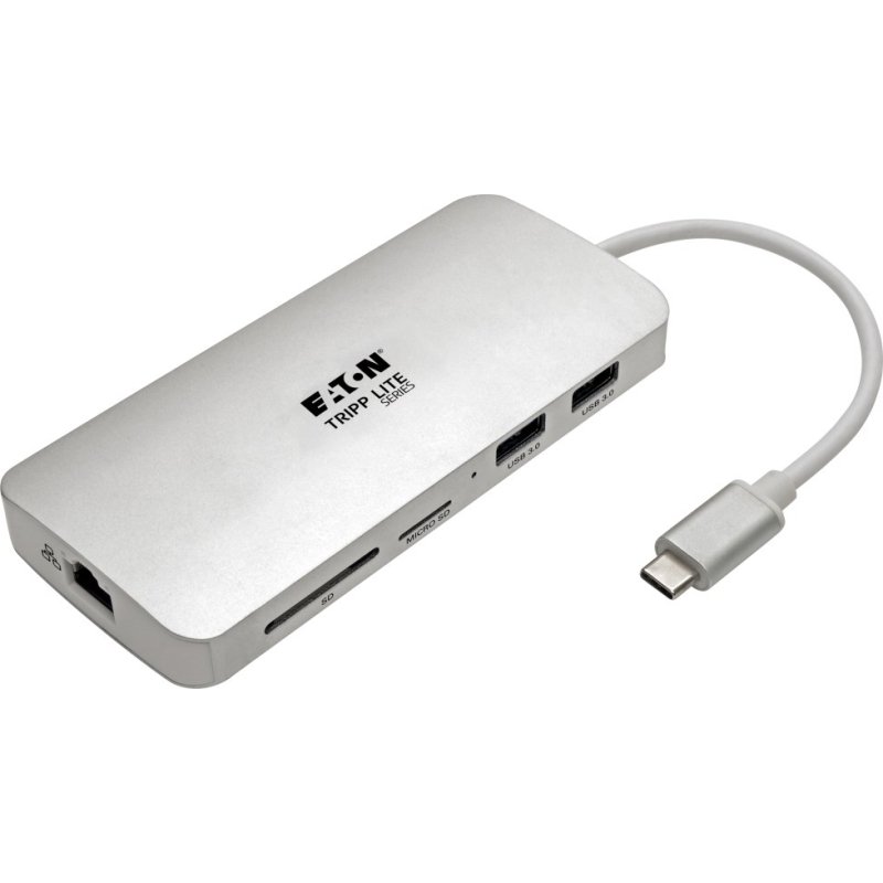 Tripp Lite U442-DOCK11-S station d'accueil USB 3.2 Gen 2 (3.1 Gen 2) Type-C Argent