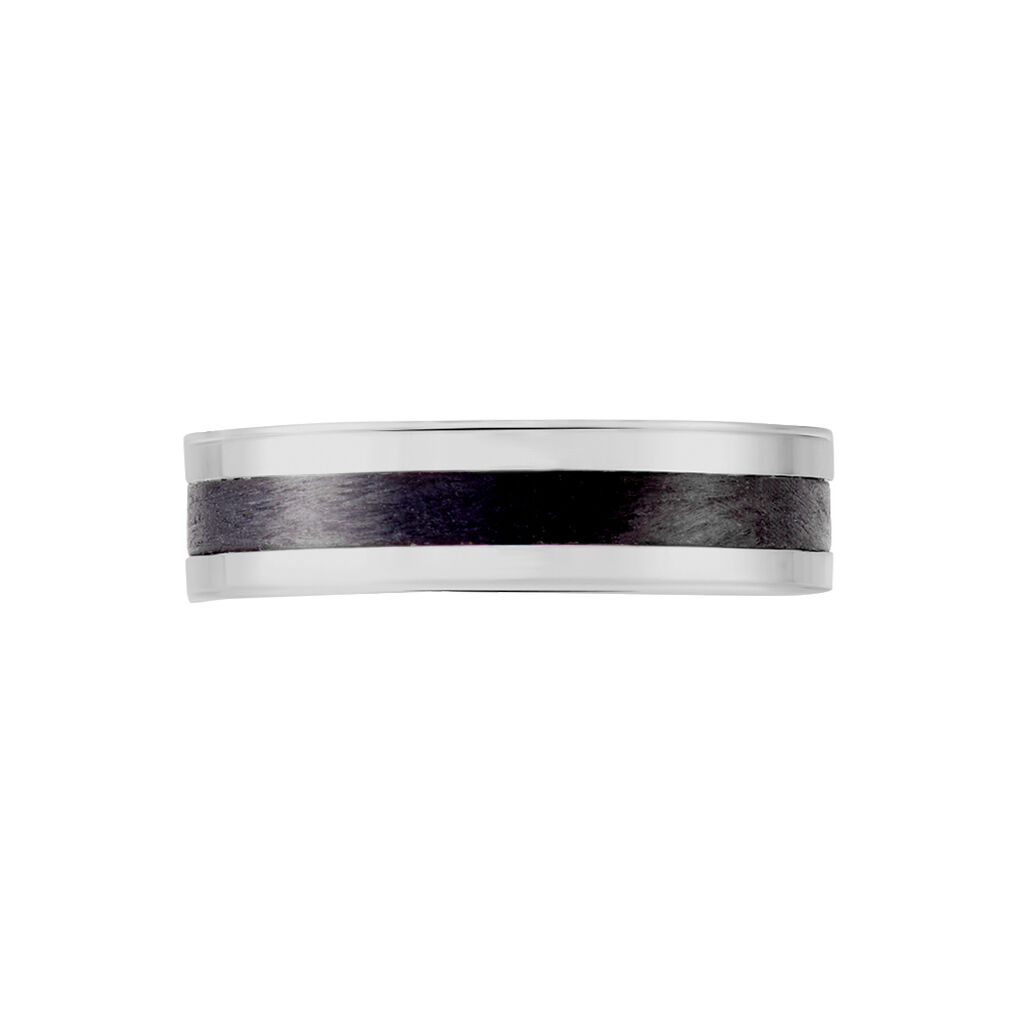 Alliance Dorianne Ruban Plat Argent Blanc