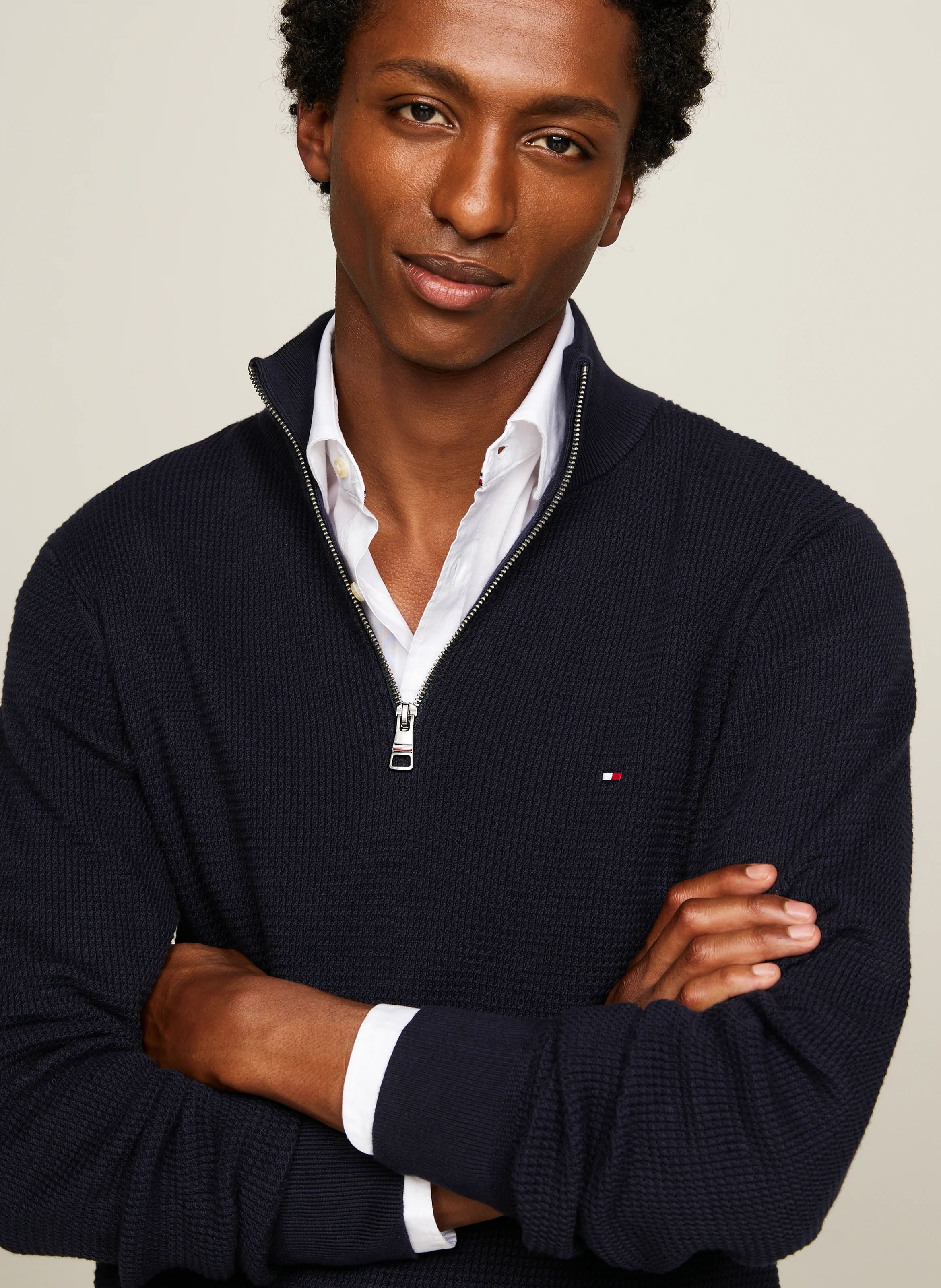 Polo regular-fit en coton organique | Bleu