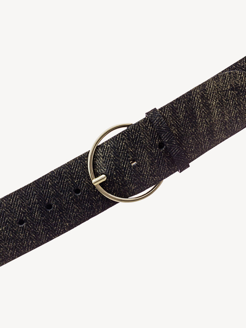 Leren Riem - zwart