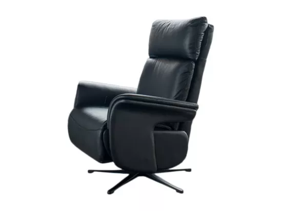 Fauteuil - Noir cuir - NAMA