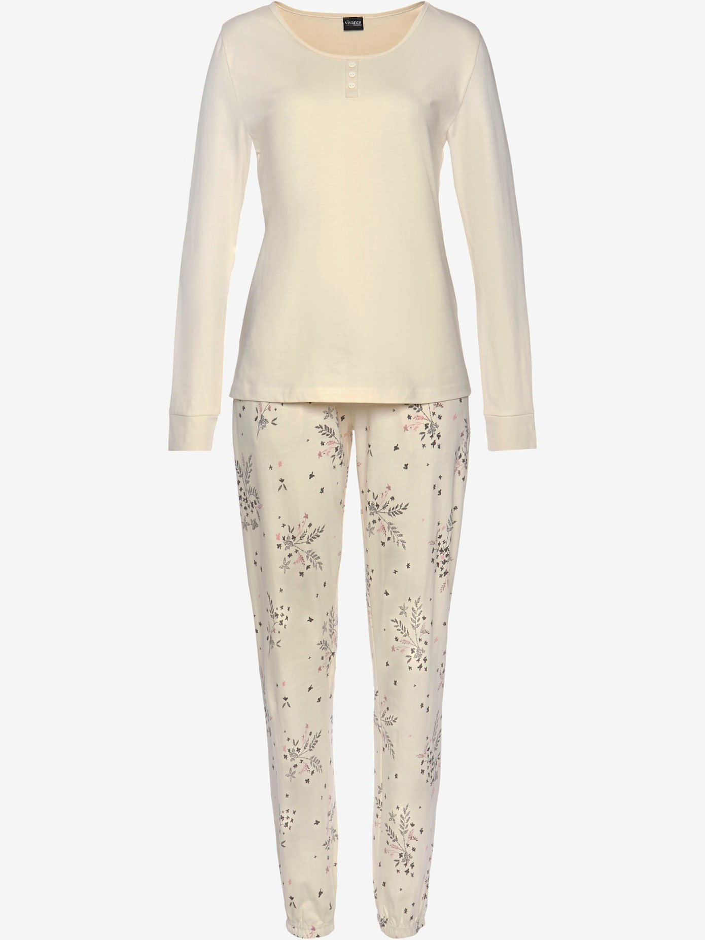 Lot de 2 pyjamas avec imprimé branches florales