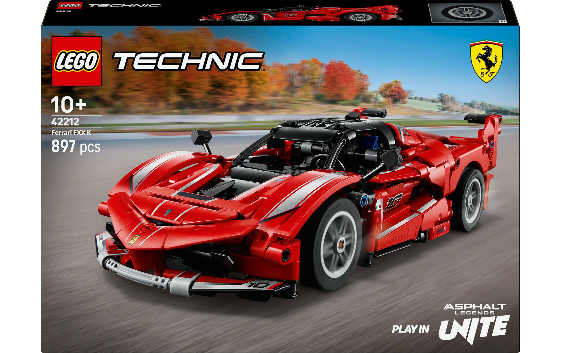 Technic Ferrari FXX K 42212Bauspielzeug mit wirklichkeitsgetreuen Funktionen