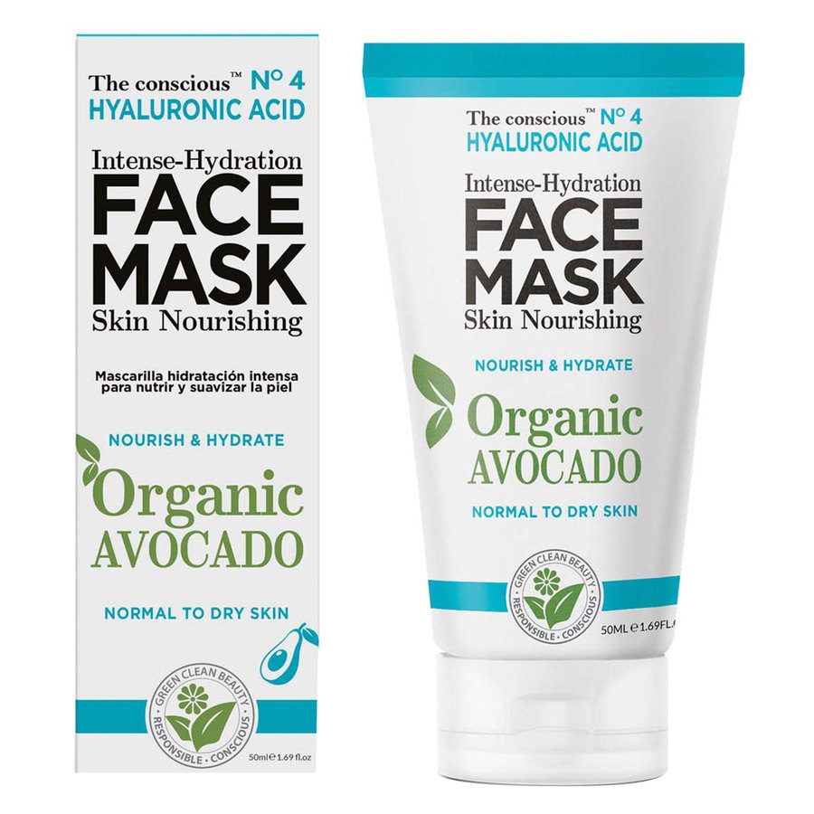 Biovène The Conscious Hyaluronic Acid Intense Hydration Face Mask Organic Avocado 50ml