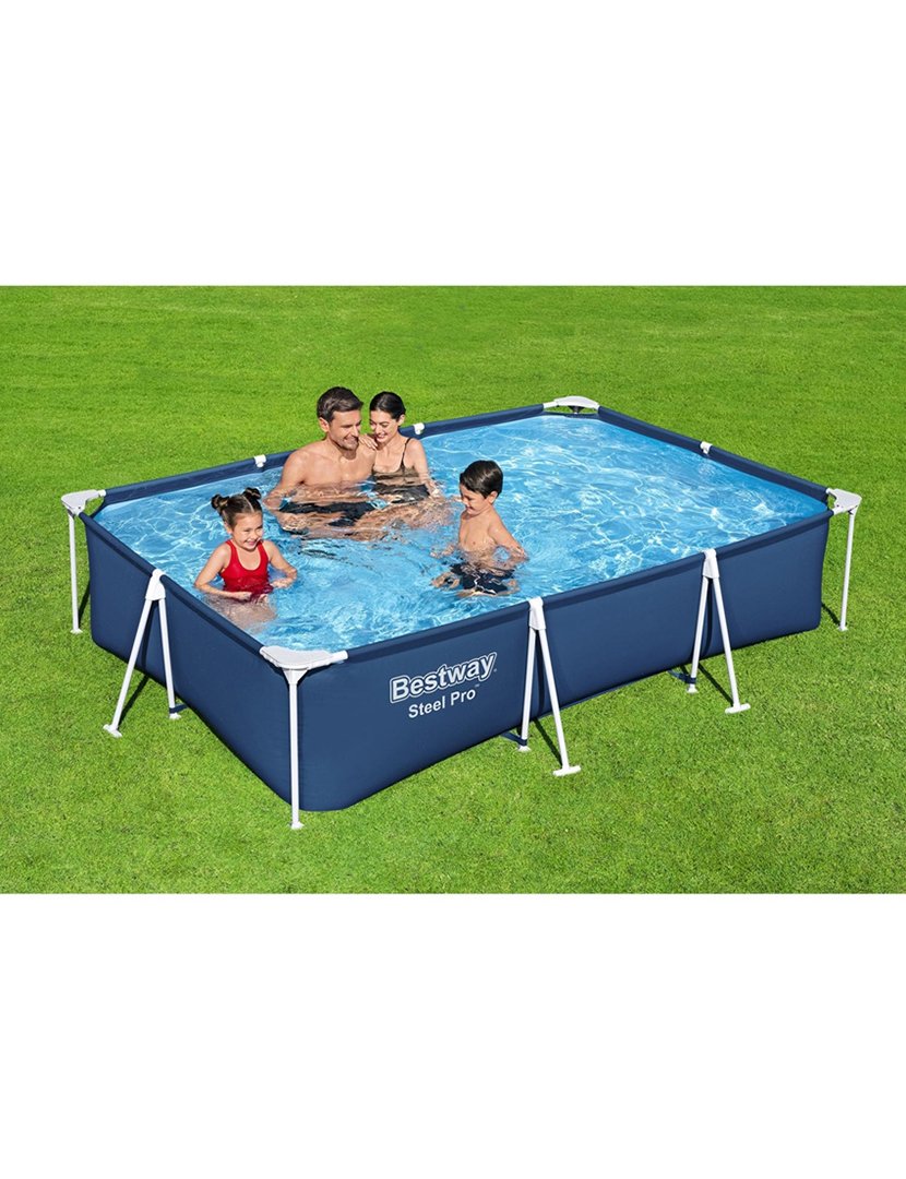 Steel Pro Pool 300x201x66cm Blue