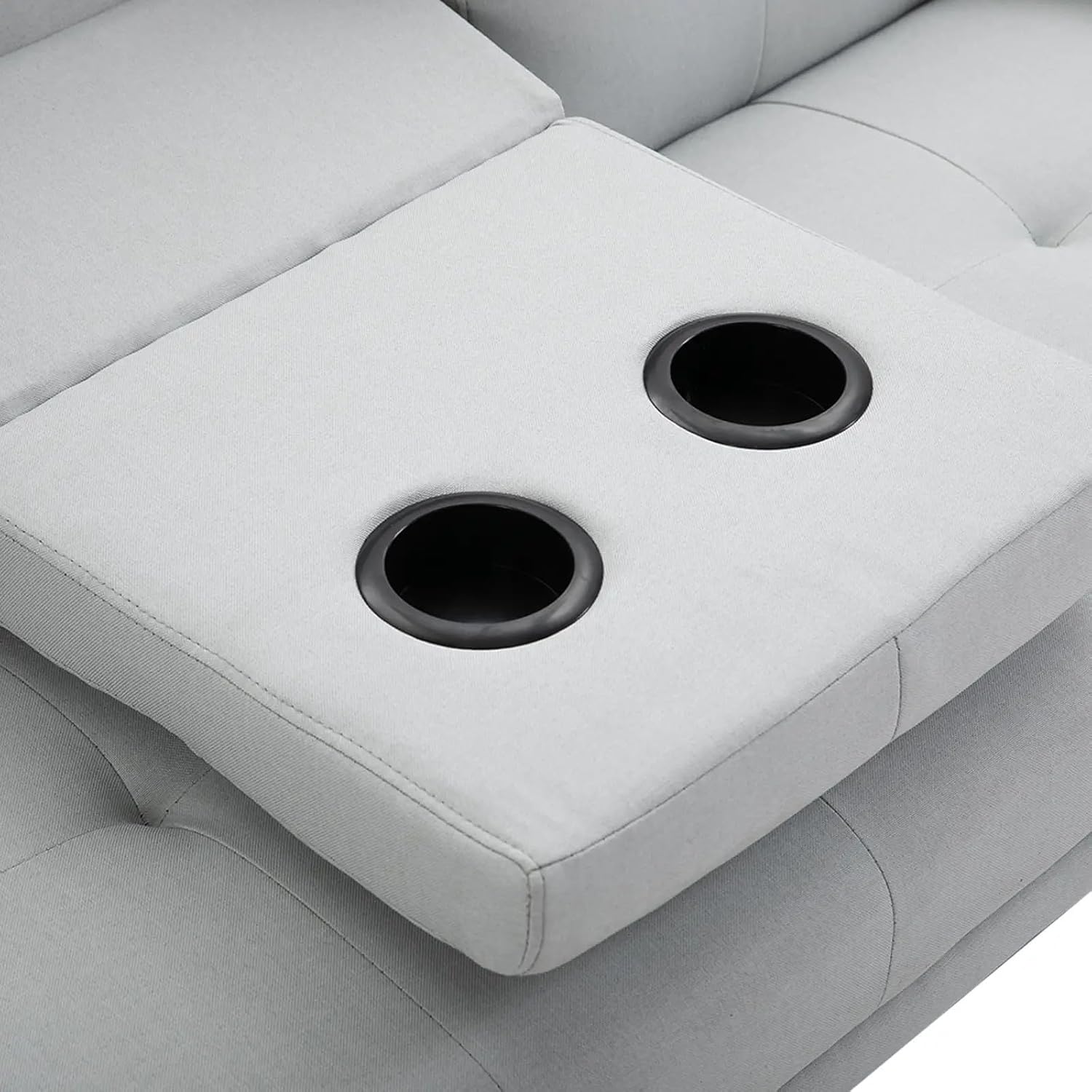 XPSSJMU Schlafsofa, bequemes Schlafsofa, 3-Sitzer, Schlafsofa, Leinen, hellgrau, 181 x 77 x 72 cm