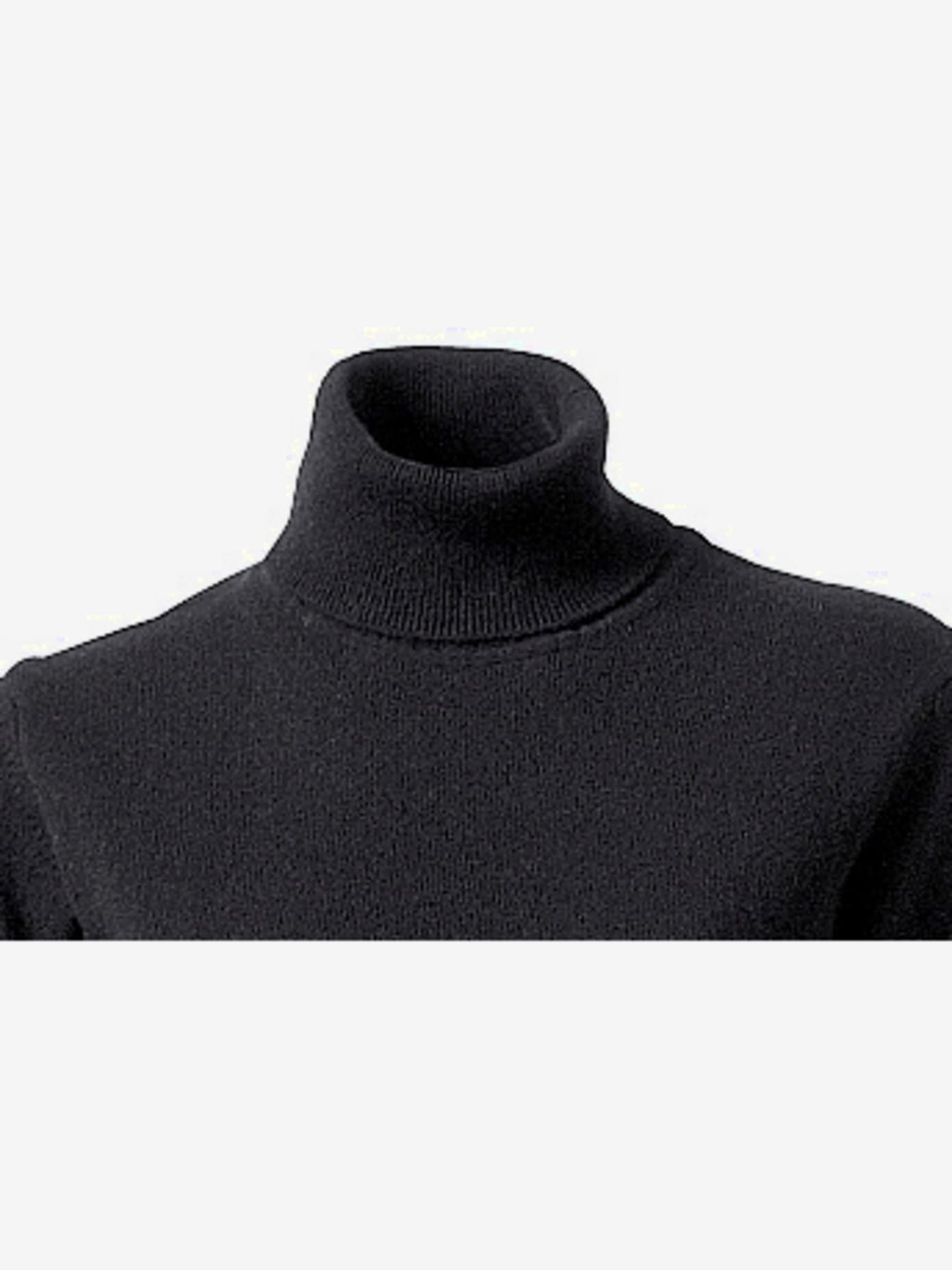 Pull à col roulé superbe basique en pur cachemire