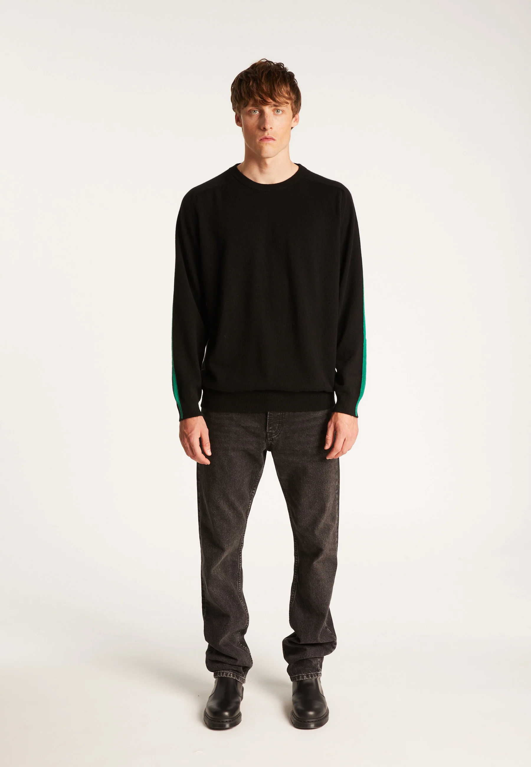 TAULEDAH24 - Pull col rond en cachemire | Noir